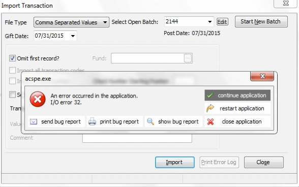 Learning about Importing to ACS