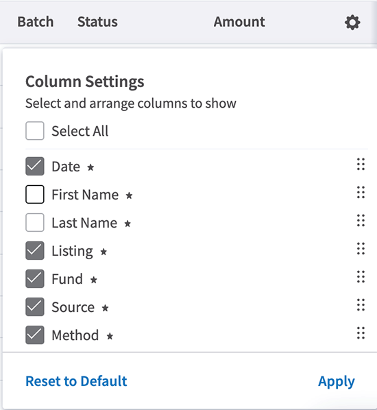 How to Use Configurable Columns