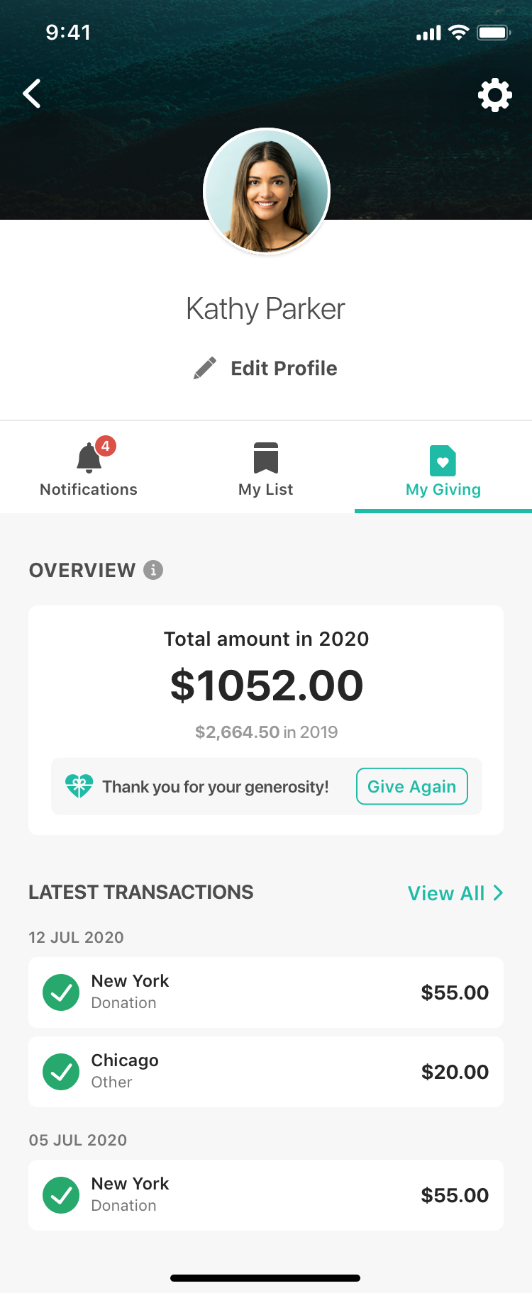 Learning about Transaction History in App