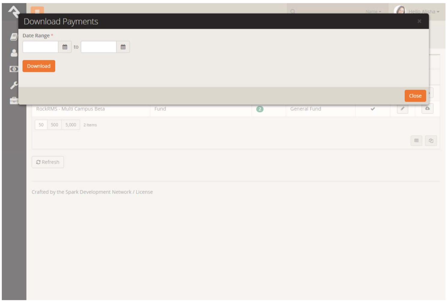 How to Download Transactions with Rock RMS