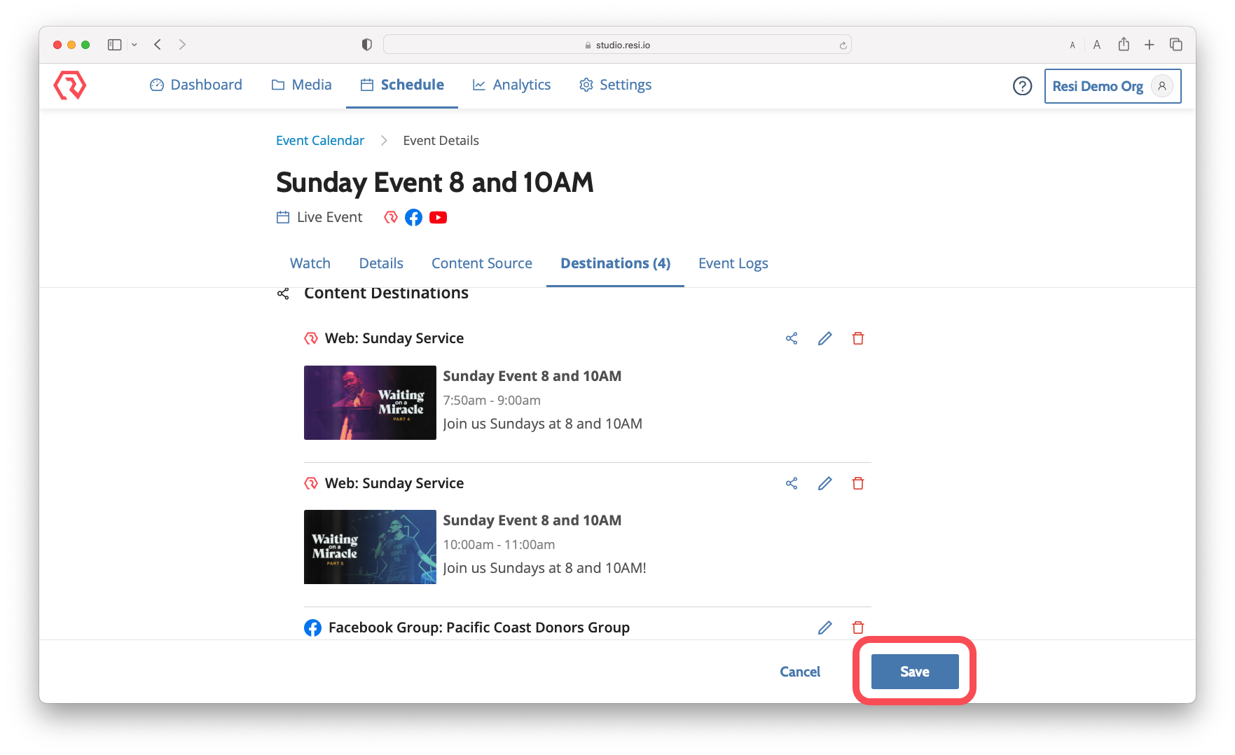Create or Edit a Web Channel