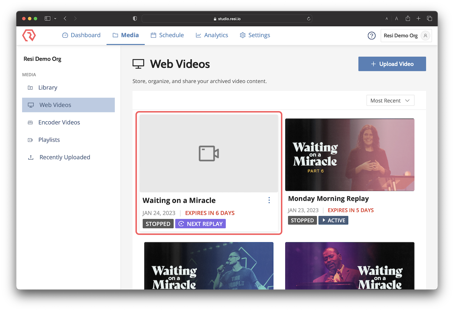 How Do I Upload a Video for Replay?